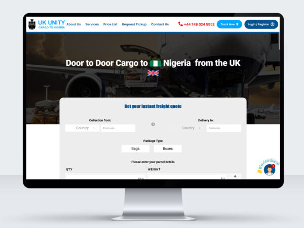 Door to Door Cargo in UK | Cargo Website Developer in UK | Cargo Services Developer in Nigeria