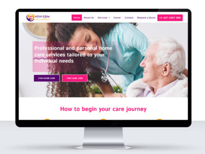 Caregiver Website Development in Canada